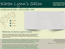 Tablet Screenshot of karenlynnssalon.com